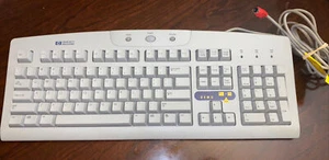 Vintage HP Wired Keyboard Model 5125 (5183-6247) 6-pin PS/2 Connector 7121-7901 - Picture 1 of 4