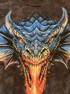 Camiseta Age of Dragons The Mountain Negra Tie Dye Dragon Grande - Imagen 1 de 6