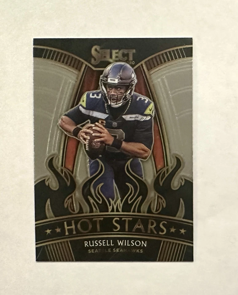 2020 Panini Select Russell Wilson Hot Stars Insert #HS18 Seattle Seahawks - Image 1 of 1
