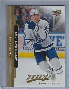 2018-19 Upper Deck MVP #100 Auston Matthews Checklist - Picture 1 of 2
