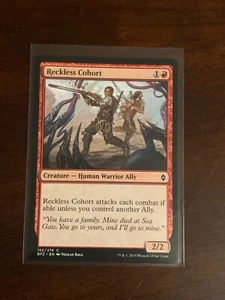 Magic the Gathering Battle for Zendikar Reckless Cohort - Picture 1 of 2