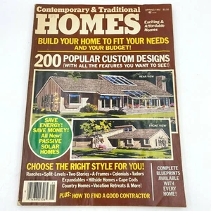 Contemporary & Traditional Homes Spring 1982 Harris Publ 1980s 200 Designs BK11 - Picture 1 of 5