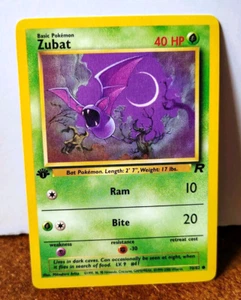 POKEMON ZUBAT 70/82 1ST EDITION TEAM ROCKET LP-NM - Picture 1 of 3