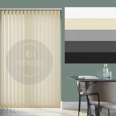 BLIND Listones ciegos verticales de repuesto BLACKOUT lisos 5 colores personalizados 89 mm - envío y devolución gratuitos