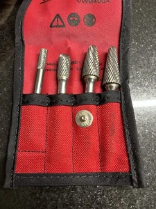 Snap On 4-teiliges Hartmetallfrässtift-Set mit Kit-Tasche VWB400A - Bild 1 von 3