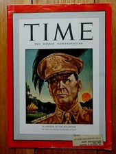 General MacArthur Dec 29 1941 Time Magazine  *GREAT VINTAGE ADVERTISEMENTS