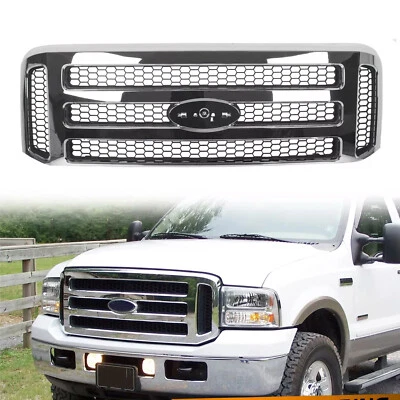Front Bumper Grille Grill For Ford 1999-2004 Super Duty F250 F350 F450 F550 - Image 1 of 4