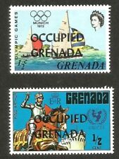 1983 US Invasion of Grenada OCCUPIED GRENADA fantasy ovpts ex Jim Czyl
