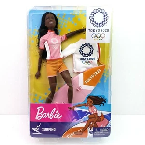 Barbie Tokio 2020 Surf Afroamericana Barbie Muñeca y Accesorios Juguete - Imagen 1 de 5