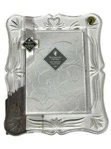 Marco de fotos de cristal Waterford reliquia de boda 5 X 7 foto nuevo - Imagen 1 de 8