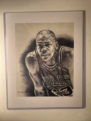 Artist Dan Stanley Artist Prints Chicago Bulls Micheal Jordan NBA 14x11 - Image 1 of 3