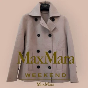 Max Mara Weekend Pure Wool Double Face Coat, Pea Style, Size 36, Used - Picture 1 of 12