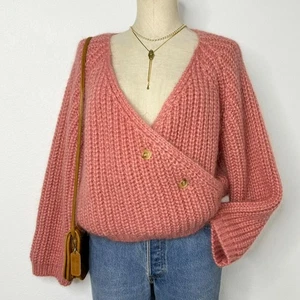 Cardigan maglione lana Cottagecore maglia grossa spessa made in Korea Coquette - Foto 1 di 11