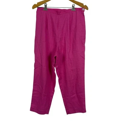 Pantalones Stonebridge Vintage Mujer Mezcla de Lino Talla 8P Pierna Recta Playa Costera  Foto 1 de 4