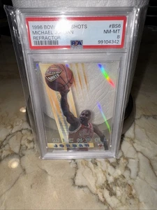 1996-97 Bowman's Best Shots Michael Jordan REFRACTOR #BS6 Bulls PSA 8 NM-MT - Bild 1 von 6