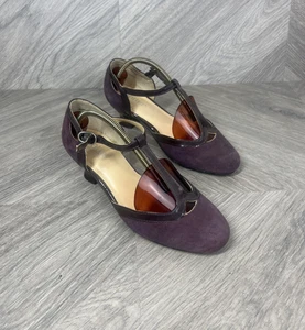 Hotter lila Wildleder Riemchen Rumba Heels - UK-Größe 3 - Bild 1 von 16