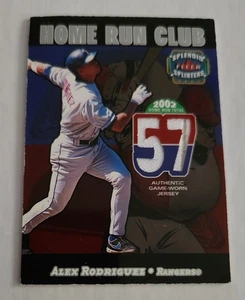 2003 Fleer Splended Splinters Alex Rodriguez Serial #d Game Used Card - Picture 1 of 4