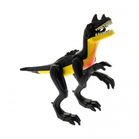 1x Lego Animal Dinosaur Velociraptor Dino 2010 Black Yellow 7295 7474 Raptor01