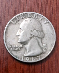 1967 Error Quarter No Mint Mark - Picture 1 of 9