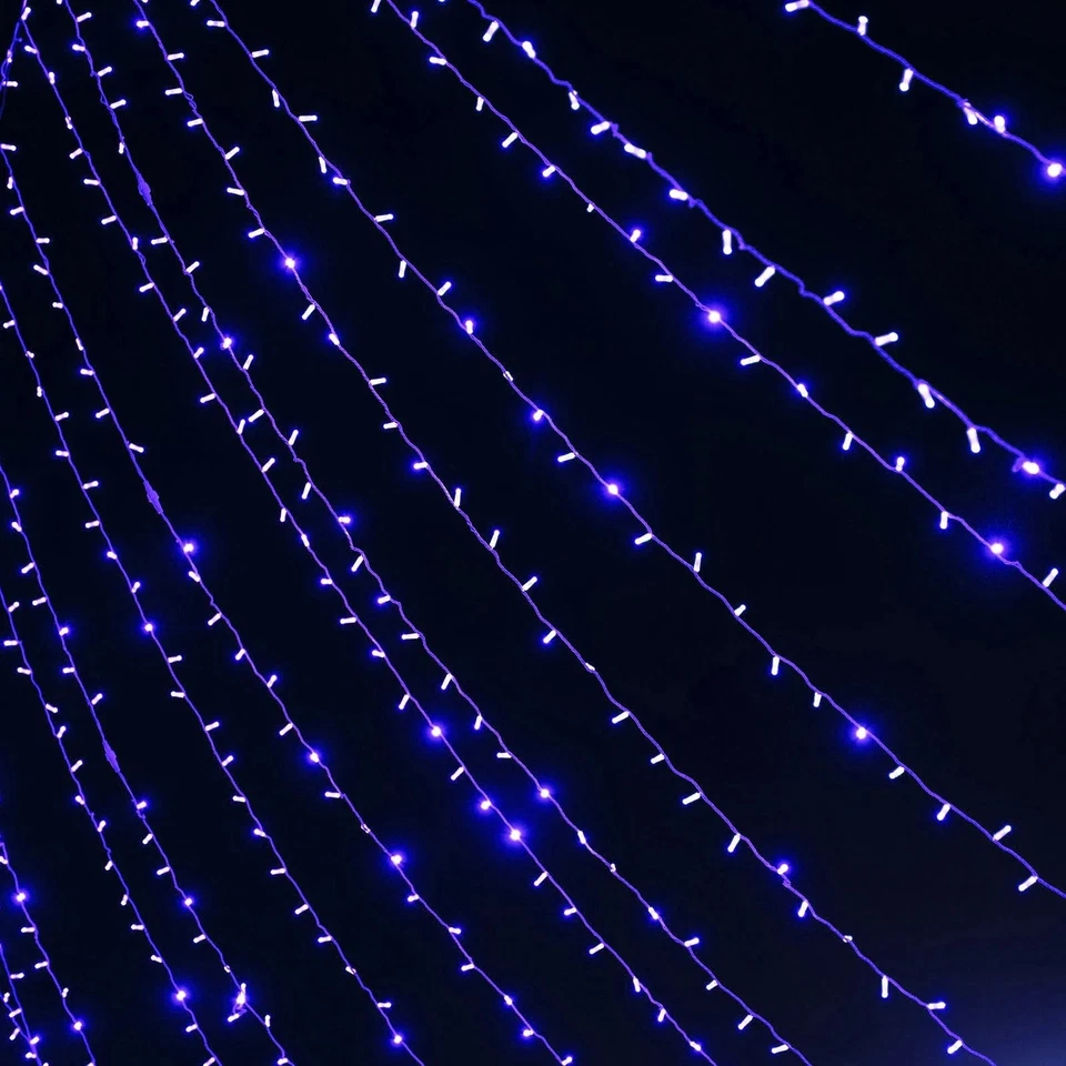 Cadena de luces LED azules para cortinas de 10 pies x 20 pies para fiestas bodas eventos decoraciones Foto 1 de 4