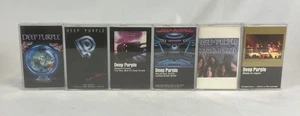 DEEP PURPLE Cassette Tape Lot x6 Machine Head Rock Perfect Deepest Slaves Japan - Picture 1 of 17