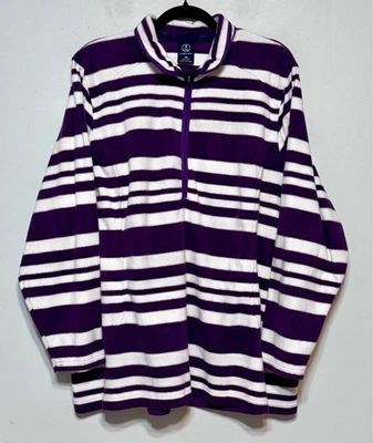 Lands’ End Half Zip Fleece Pullover Size 3X Retro Prep Normcore Casual Cozycore - Image 1 of 4