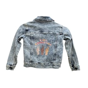 Barbie Girl Revolution Acid Washed Denim Jacket, Sz S - Picture 1 of 5