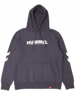 Sudadera con capucha gráfica para mujer HUMMEL UK 18 XL azul marino algodón AU12 Foto 1 de 4
