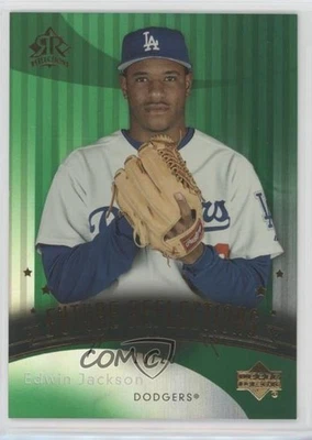 2005 Upper Deck Reflections Future Reflections Emerald /25 Edwin Jackson #127 - Image 1 of 2