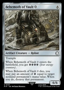 Behemoth of Vault 0 - Universes Beyond: Fallout #0127 MTG Magic The Gathering - Picture 1 of 1