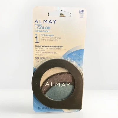 New Almay Intense i-Color Evening Smokey Eye Shadow Trio 150 Blues - Image 1 of 4