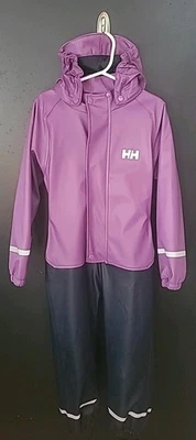 Traje de Nieve Helly Hanson Niñas Talla 4 Púrpura Excelente Estado Foto 1 de 4