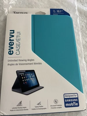 Targus EverVu Tablet Case for 10.1" Samsung Galaxy Tab4 - Blue (THZ45202CA) - Image 1 of 4