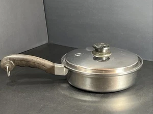 Sartén Vapo Saladmaster Acero Inoxidable 18-8 Tri-Clad 9 Pulgadas Con Tapa LEER - Imagen 1 de 14