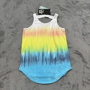 Chaser Tank Top Girls 7 Tie Dye Rainbow Recycled Polyester Blend Sleeveless Summ - Picture 1 of 11