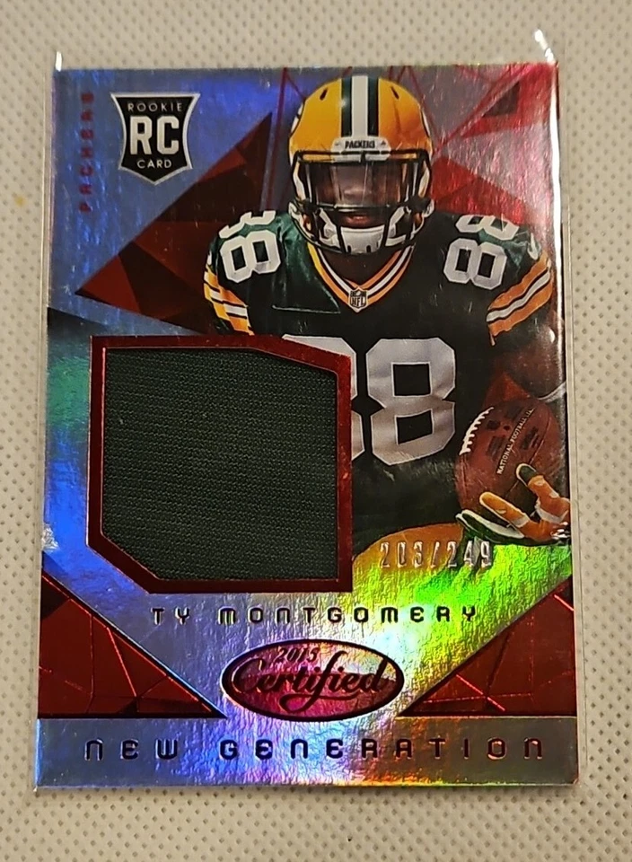 2015 Certified New Generation Jerseys Mirror Red #NGTM Ty Montgomery /249 - Image 1 of 2