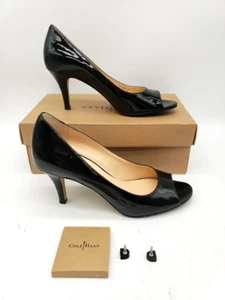 COLE HAAN NikeAir Black Patent Leather Classic Pumps Heels Shoes Sz 9.5 Lainey - Picture 1 of 10