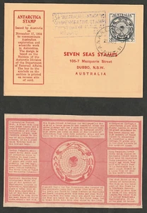 Heard Island 1955 AAT Australia #275 on a Heard Island FDC informative PC! - Picture 1 of 3