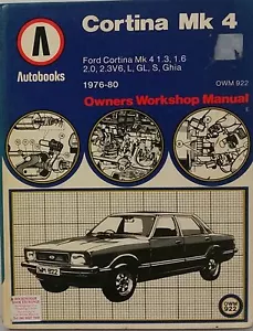 Ford Cortina MkIV from Workshop Repair Manual 1976-1980 with MPN OWM922 - Picture 1 of 1