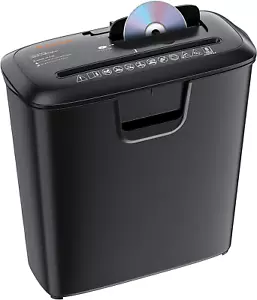 Paper Shredder for Home Use, 8-Sheet StripCut Home Office Shredder, CD/Credit - Picture 1 of 12