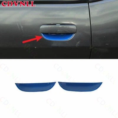 Cubierta de marco de tazón de puerta lateral exterior azul brillante para Dodge Challenger 2015-23 2* Foto 1 de 4