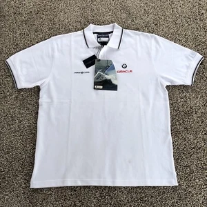 Henri Lloyd BMW ORACLE Racing Mens Size XL Polo Shirt Cotton White Nicolson NWT - Picture 1 of 8