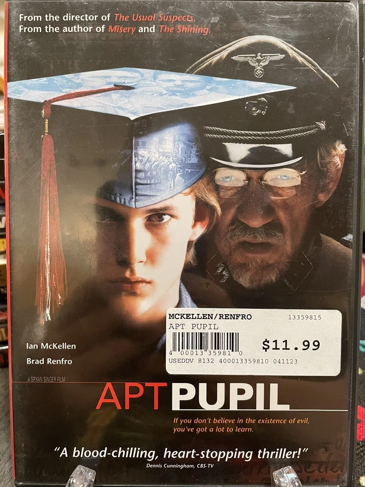Apt Pupil Stephen King, Ian McKellen, Brad Renfro, (DVD, 1999) Foto 1 de 1