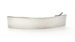 Cordón de pelo de barra rectangular liso de plata de ley 925 - Imagen 1 de 8