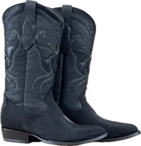Botas occidentales tradicionales Stingray hechas por Cuadra Boots - Imagen 1 de 6