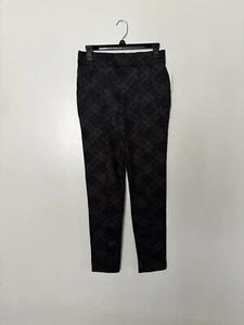 Pantaloni eleganti donna Thalian grigio/nero a quadri ponte taglia 6 - Foto 1 di 5