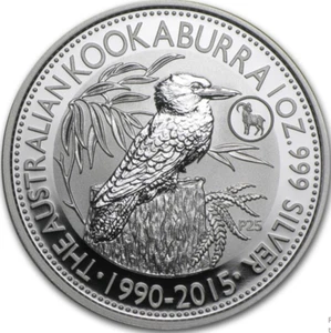 2015 1 oz .999 Silver Perth Kookaburra Goat Privy GEM BU Coin - Picture 1 of 4
