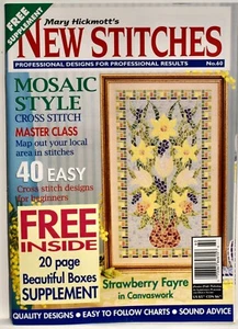 Rivista Mary Hickmott's New Stitches n. 60 con scatole omaggio supplemento - Foto 1 di 3
