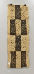 Corredor de mesa de rafia tejido natural tela africana Cuba Congo - Imagen 1 de 2