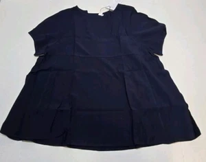 XL Navy Blue EXLURA Womens 2024 Summer Oversized T Shirts Loose Fit Short Sleeve - Picture 1 of 4